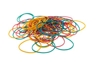 beyaz arkaplanda izole edilmiş kırtasiye sakızı