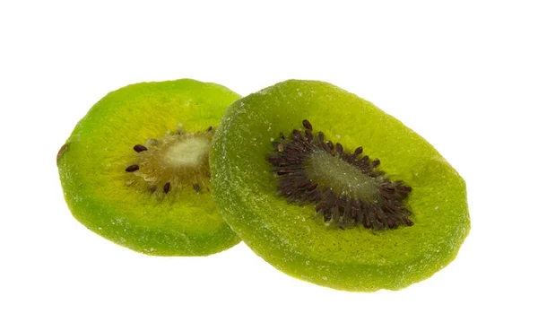 Gedroogde Kiwi Geïsoleerd Witte Achtergrond — Stockfoto