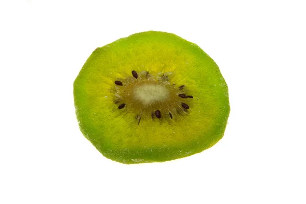 Gedroogde Kiwi Geïsoleerd Witte Achtergrond — Stockfoto