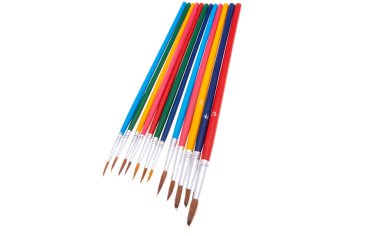 suluboya fırça beyaz arkaplanda izole