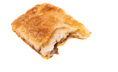 Puff beyaz arkaplanda izole edildi