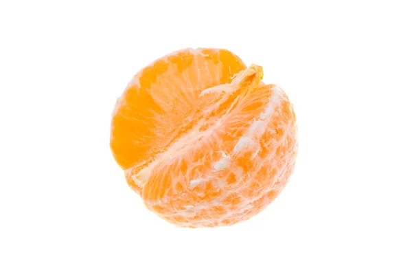 Tangerinas Isoladas Sobre Fundo Branco — Fotografia de Stock