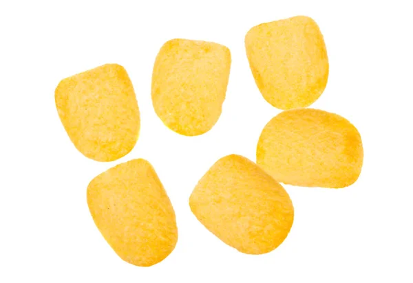 Chips Aislados Sobre Fondo Blanco — Foto de Stock