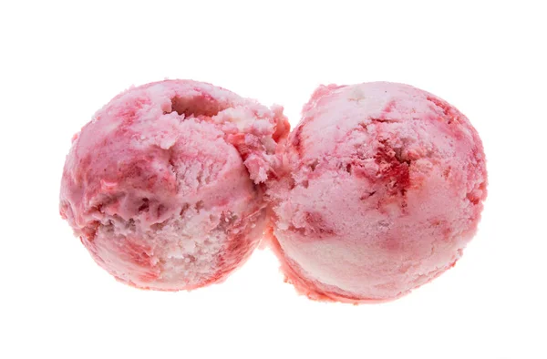 Palle Gelato Isolato Sfondo Bianco — Foto Stock