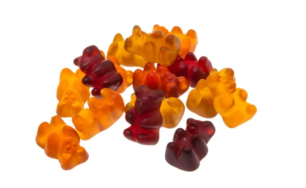 Gummy Bears Isolated White Background — Stock Photo, Image