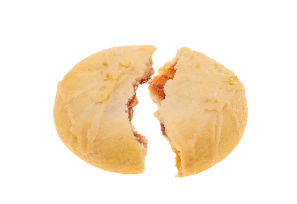 Cookies Fruit Filling Isolated White Background — Stock Photo, Image