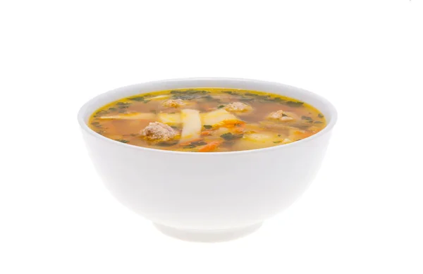 Suppe Isoliert Auf Weißem Hintergrund — Stockfoto