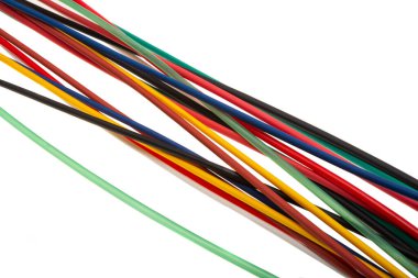 Beyaz arkaplanda izole edilmiş ısı küçültme rengi