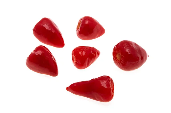 Roter Kleiner Pfeffer Isoliert Auf Weißem Hintergrund — Stockfoto