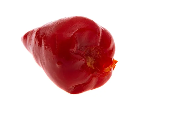 在白色背景上分离的红小辣椒 — 图库照片