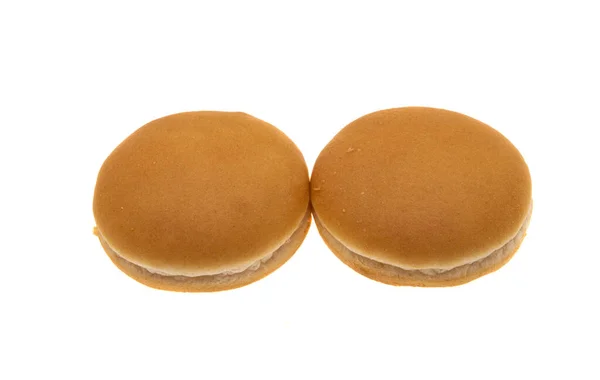 Beyaz Arkaplanda Izole Edilmiş Çizburger Çörekleri — Stok fotoğraf
