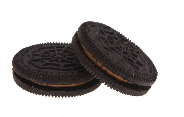 Double Chocolate Chip Cookie Isoliert Auf Weißem Hintergrund — Stockfoto
