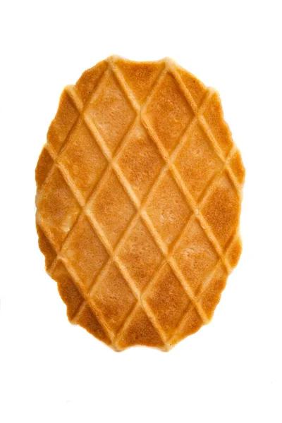 Wafels Geïsoleerd Witte Achtergrond — Stockfoto