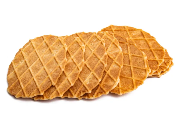 Waffeln Isoliert Auf Weißem Hintergrund — Stockfoto