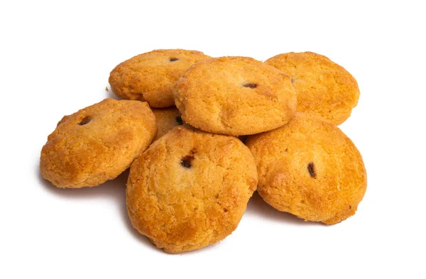 Cookies Med Frukt Fyllning Isolerad Vit Bakgrund — Stockfoto