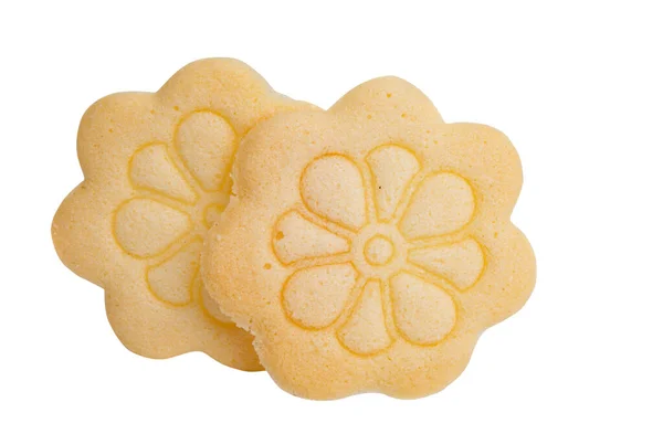 Flower Cookie Isolated White Background — Stock Photo, Image