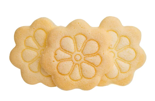 Квіткове Печиво Ізольоване Білому Фоні — стокове фото