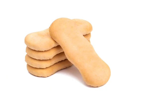 Biscuit Cookie Isolated White Background — Stock Photo, Image