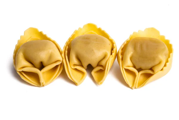 Ravioli Geïsoleerd Witte Achtergrond — Stockfoto