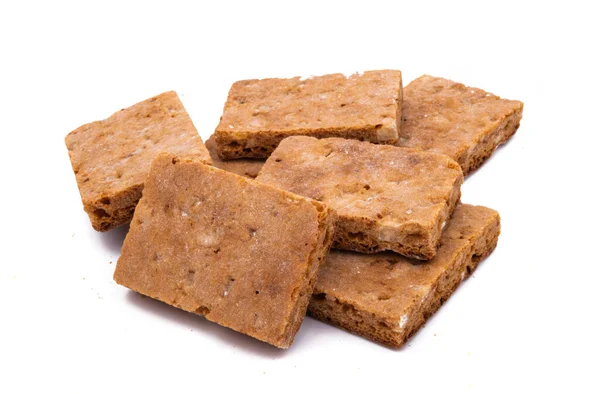 Galleta Jengibre Aislada Sobre Fondo Blanco — Foto de Stock