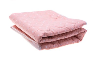 Yeniden kullanılabilir bez beyaz arkaplanda izole edildi