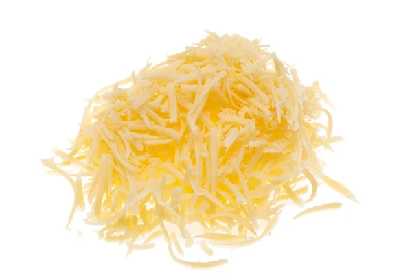 Grated Cheese Isolated White Background — Stock Photo, Image