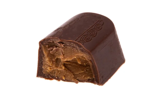 Cioccolato Caramelle Isolato Sfondo Bianco — Foto Stock