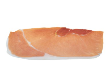 jamon beyaz arkaplanda izole edildi 