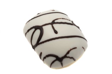 Beyaz arka planda izole edilmiş Noel zencefilli ekmeği 