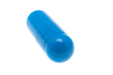 tıbbi kapsüller beyaz arkaplanda izole 