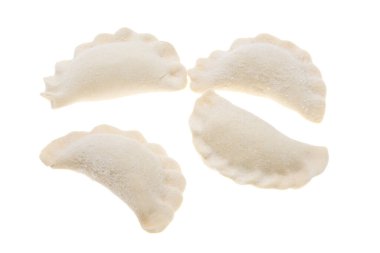 Beyaz arkaplanda izole edilmiş hamur tatlısı 