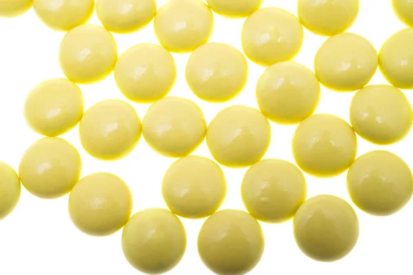 Valerian Pills Isolated White Backgroun —  Fotos de Stock