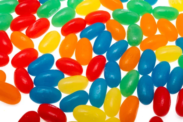 Jelly Beans Isolated White Background — Stock Photo, Image