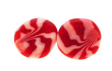 Beyaz arkaplanda izole edilmiş jöle şekeri 