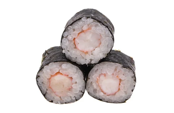 Sushi Geïsoleerd Witte Achtergrond — Stockfoto