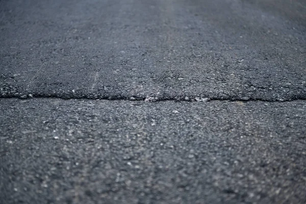 Reparatur Einer Asphaltstraße Mit Frischem Asphalt — Stockfoto