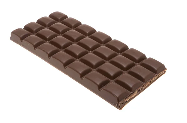 Chocolade Met Noten Geïsoleerd Witte Achtergrond — Stockfoto