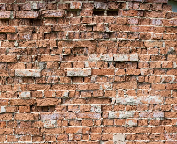 Tło Starej Cegły Ściana Zbliżenie — Zdjęcie stockowe