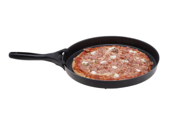 Talyan Pizzası Beyaz Arka Planda Izole Edilmiş — Stok fotoğraf