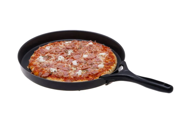 Talyan Pizzası Beyaz Arka Planda Izole Edilmiş — Stok fotoğraf