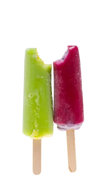 Popsicles Juice Isolated White Background — Stock Photo, Image