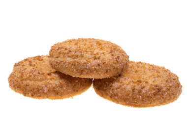 Bisküvi halkası beyaz arkaplanda izole edildi