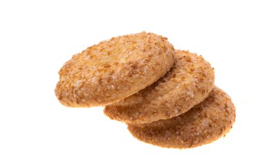 Bisküvi halkası beyaz arkaplanda izole edildi