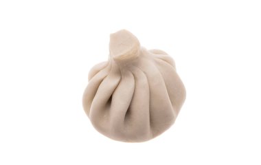 khinkali beyaz arkaplanda izole edildi 