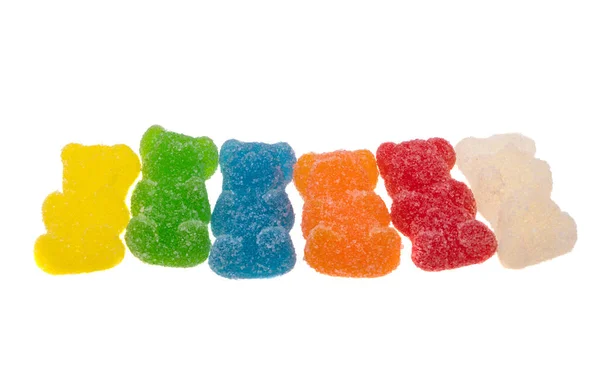 Gummibonbons Isoliert Auf Weißem Hintergrund — Stockfoto