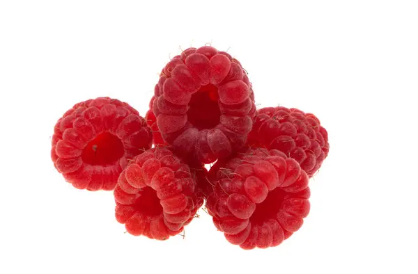 Raspberry Matang Diisolasi Pada Latar Belakang Putih — Stok Foto