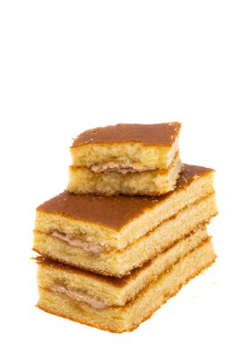 beyaz arkaplanda izole edilmiş pandispanya 