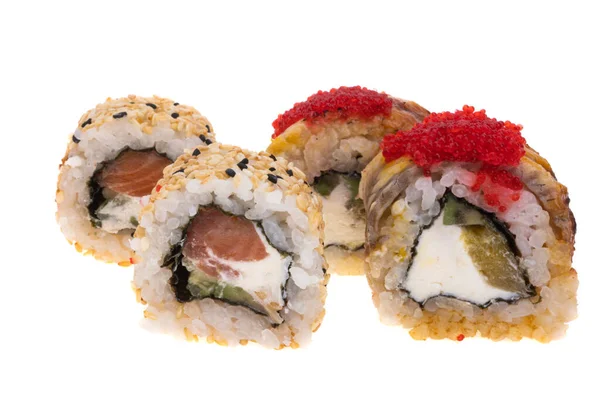 Sushi Isolated White Background — Stock Photo, Image