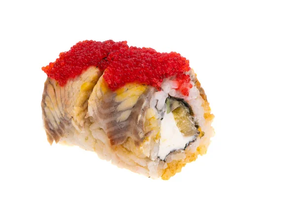 Sushi Elszigetelt Fehér Háttér — Stock Fotó