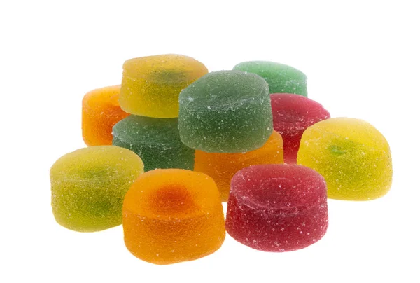 Gummibonbons Isoliert Auf Weißem Hintergrund — Stockfoto